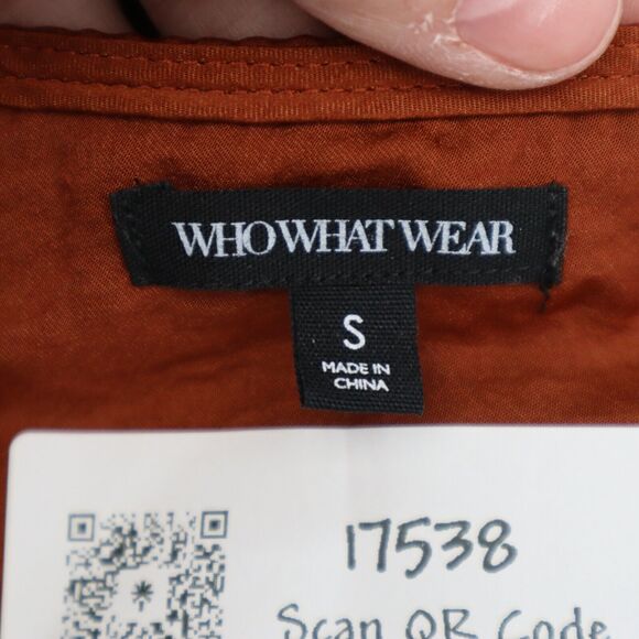 Who What Wear Shirt Womens S Orange Sleeveless Scoop Neck Layered Tank Top - Picture 2 of 11